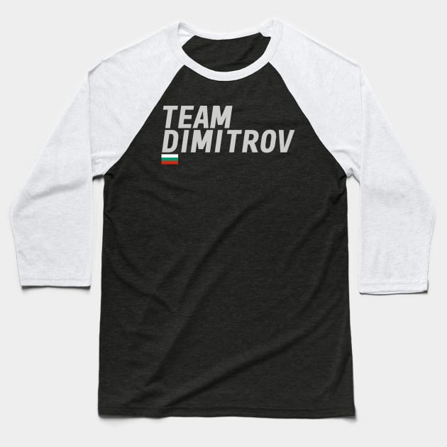 Team Grigor Dimitrov Baseball T-Shirt by mapreduce